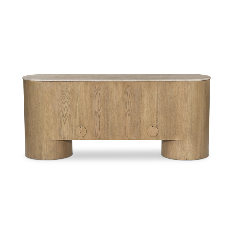 Giovani Media Console, Natural Light Oak