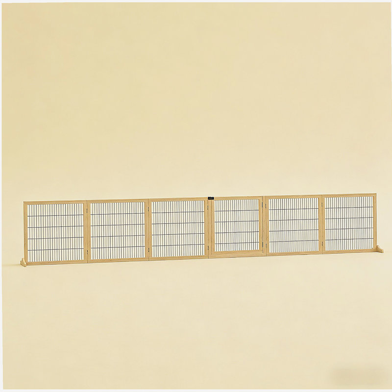 Barrière pour animaux 6 panneaux pliante pour chien