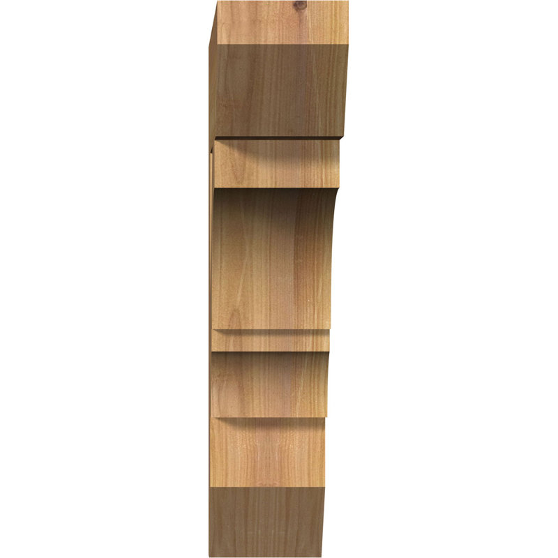 Support latté l 3 1/2 po x P 16 po x H 16 po, cèdre rouge de l'Ouest, H 16 po x l 3,5 po x P 16 po, Cèdre rouge, Lisse