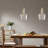 Bell Shaped Glass Material Pendant Light-848221095-848220762