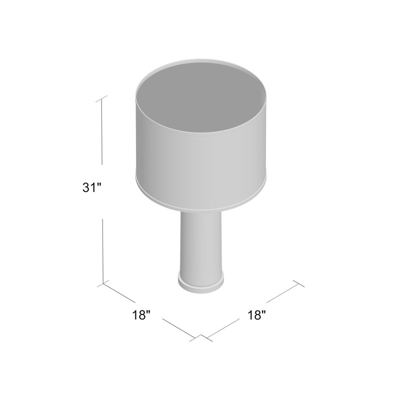 Lampe de table rose 31 po Dahlia
