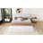 Queen Upholstered Platform Bed, White