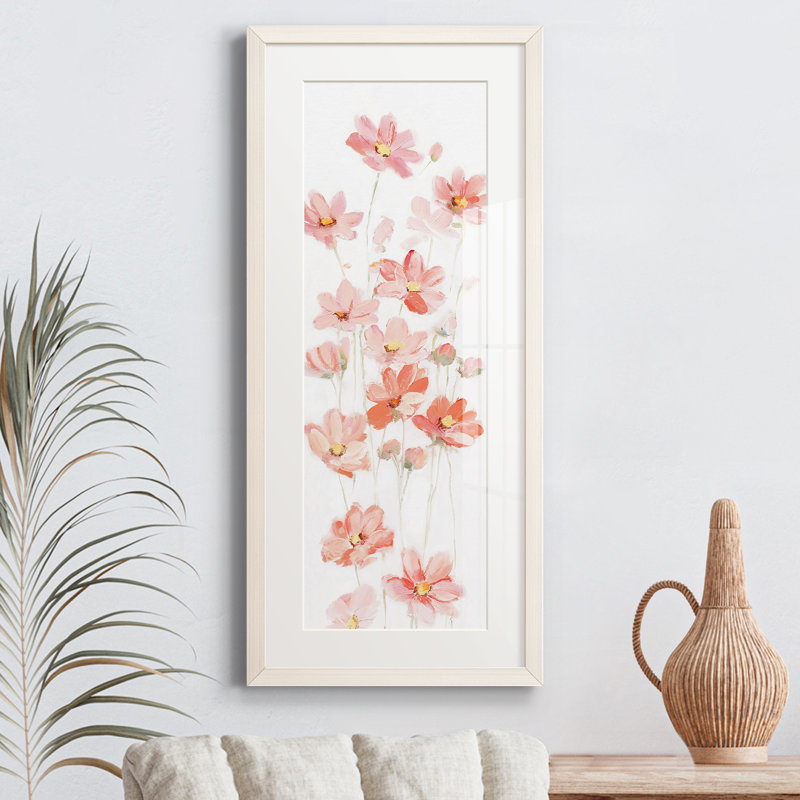 Peinture sur papier encadrée, Blanc