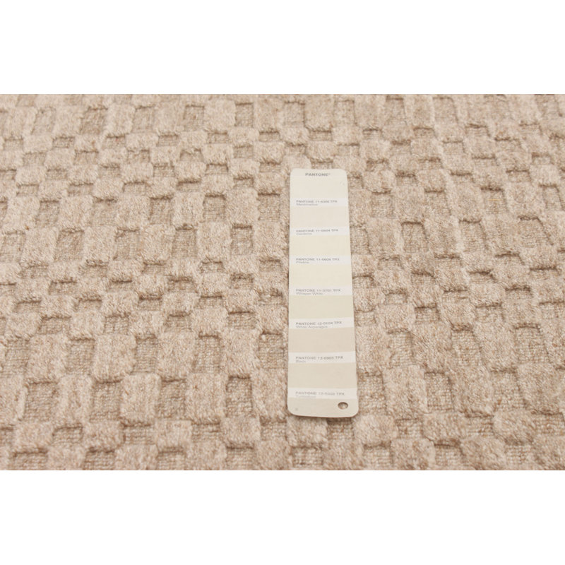 Tapis beige en laine tissé à la main Onecre