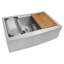 Verona Workstation 36" L x 21" W Apron Kitchen Sink