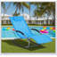 Chaise longue d'extérieur Zero Gravity Rocking Chair avec tube EVA et coussin amovible