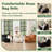 Suede Sofa Chair With Ottoman - 5-Zone Support & Compact Boxed Delivery-64396212-64396214