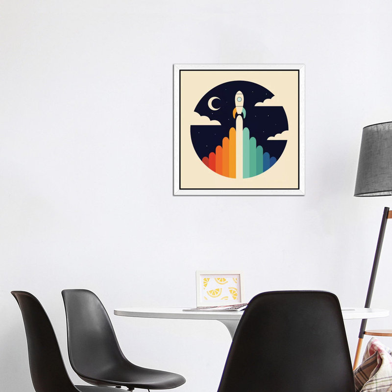 Up 1 Piece Wall Art on Canvas, 45.72 cm H x 45.72 cm W, White Framed