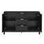 Armoire d'entrée polyvalente avec design ondulé et plusieurs options de rangement-567253255
