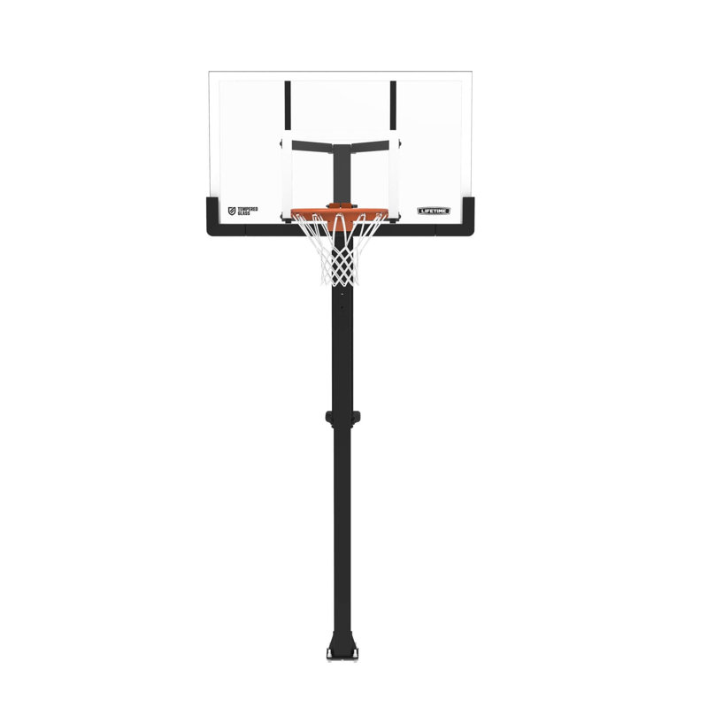 Système de basketball Lifetime Mammoth Lift Bolt Down (verre trempé de 54 pouces)