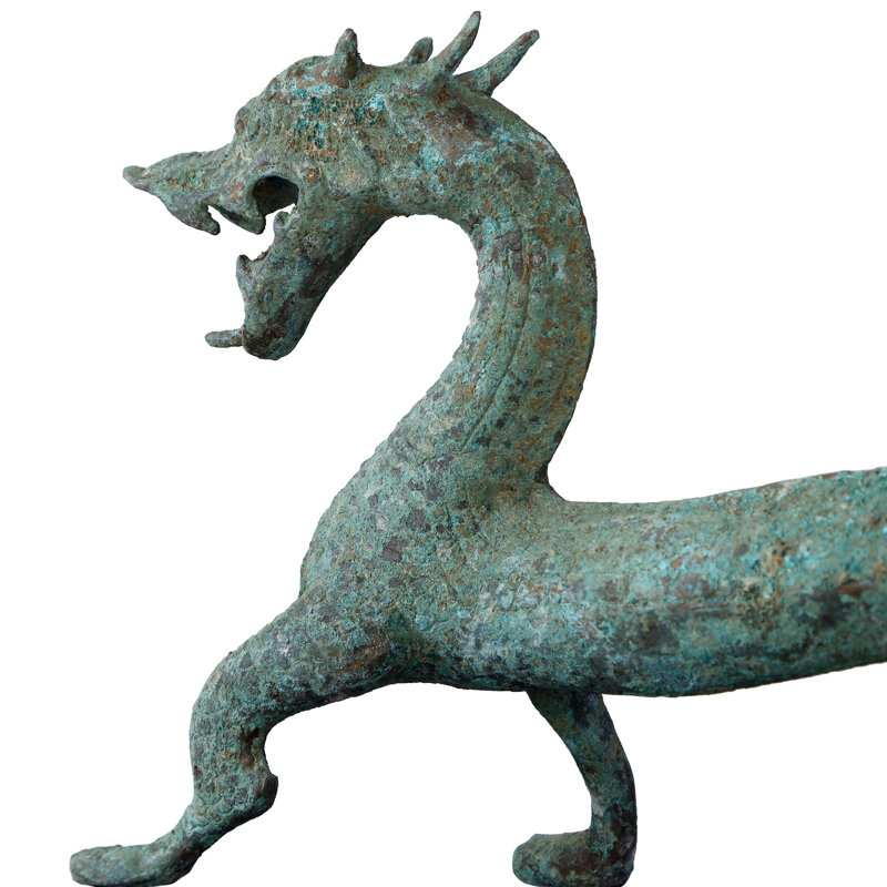 Statue de dragon Han rétro Gudger