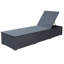 Chaise longue d'extérieur ajustable, coussin, rotin Nino-106065196-106065198
