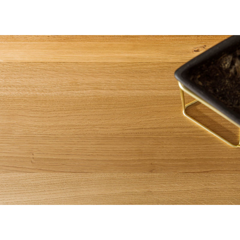 Kent Oak Solid Wood Floating Shelf, Nature Oiled, 22cm H x 120cm W x 24cm D