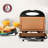 OVENTE Electric Panini Press Grill with Nonstick Plates, LED Indicator Lights, Thermostat Control, Compact Sandwich Maker Perfect for Cooking Breakfast, Steaks, Eggs Snacks & More, Copper GP0110CO