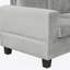 Canapé modulaire de 105 po avec repose-pieds avec rangement, canapé en L avec 2 coussins et porte-gobelets, canapé modulaire avec méridienne réversible pour le salon, gris