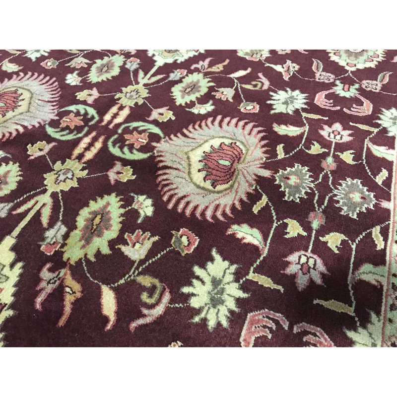 Hand-Knotted High-Quality Red Area Rug