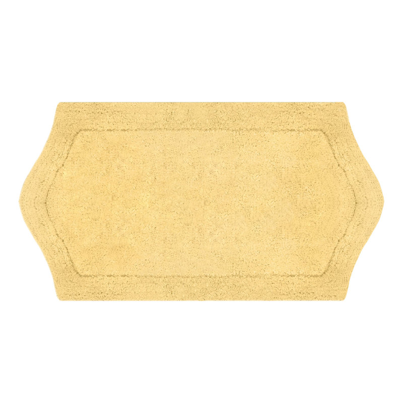 Tapis pour salle de bain Morissette, Jaune, L 24 po x L 40 po
