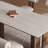 Modern Rectangular Dining Table with Rock Slab Top-106901967