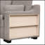 Canapé-lit convertible en L 90 po avec canapé-lit en L convertible avec méridienne, supports de rangement et ports USB-1479010008