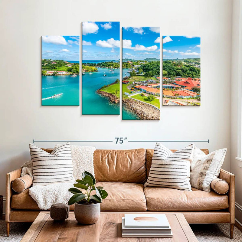 Nicci Port Castries St. Lucia, 42" H x 68" W