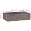 Traver Sink Marble High Gloss Grey