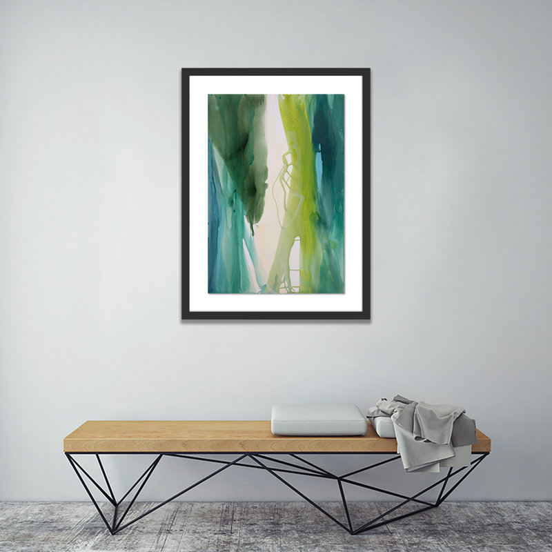 Ocean Water III Print by Kim Whiteside, 72" H x 53" W x 2.5" D, Black