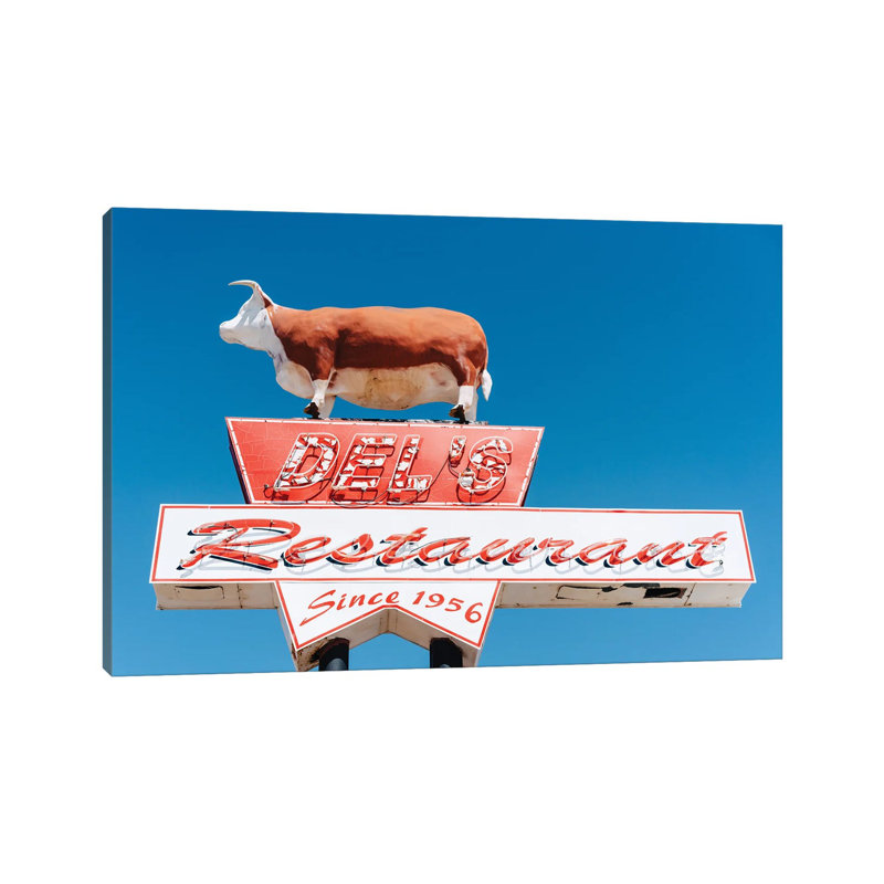 Route 66 Restaurant by Bethany Young - Print on Canvas, 45.72cm H x 66.04cm W x 3.81cm D, Wrapped Canvas