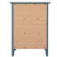 Table de chevet bleu sarcelle pour l'organisation de la chambre à coucher - 3 tiroirs pour une utilisation efficace de l'espace et un mobilier compact fiable avec une conception élégante