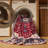 Machine Washable Persian Red Area Rug-1277818408