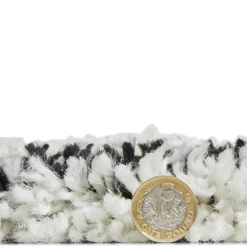 Quon area rug Machine Woven Rectangle White/Black, Rectangle 120 x 170cm