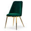 Chaise d'appoint en velours Zielke