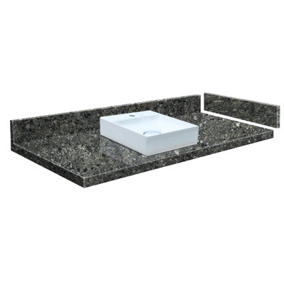 Rachel 31.5'' Granite Single Bathroom Vanity Top with Sink
