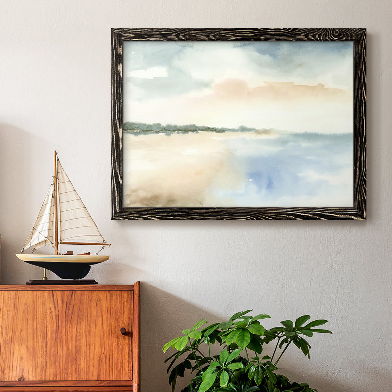 " Simple Sea ", 14" H x 20" W, Black