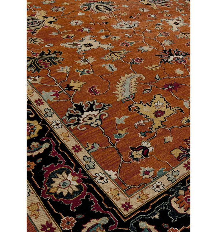 Herscher Wool Floral Indoor Rug, Rectangle 2' x 3'
