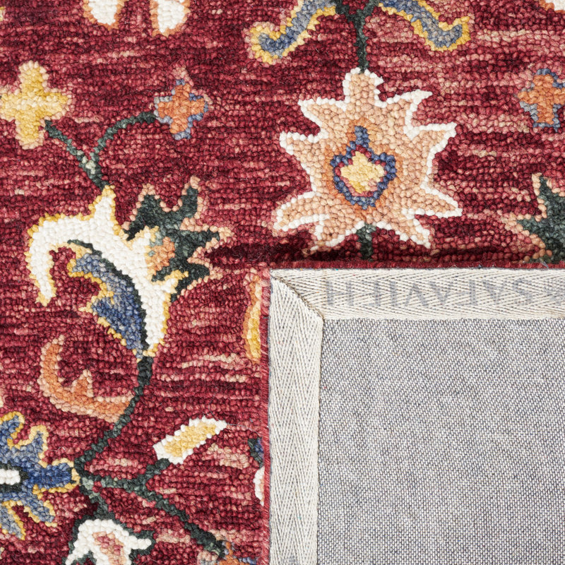 Tapis du sud-ouest en laine 0,15 touffeté à la main Vahakn, Carré 5 pi
