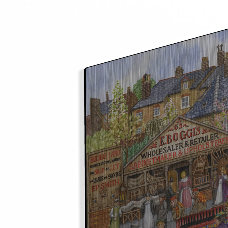  «E Boggis In Spring» par Gale Pitt, art mural en métal, 16 po x 24 po