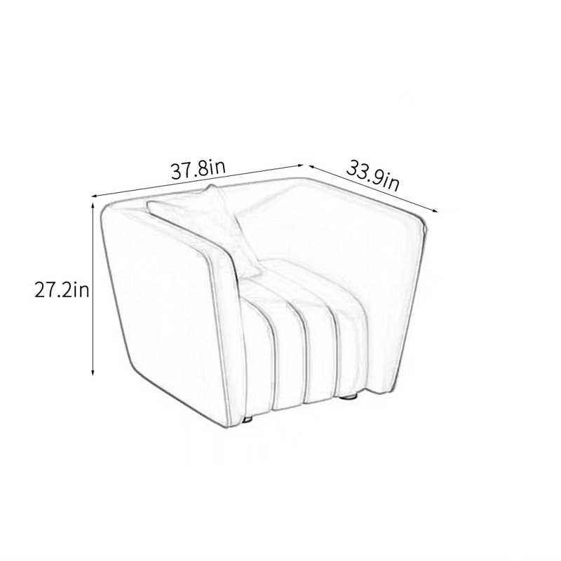 Casual light luxury simple modern office sofa