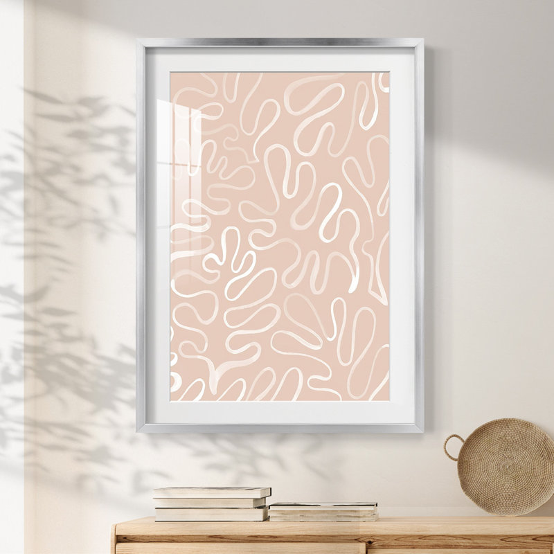 Matisse pièces III - impression encadrée, H 28,5 po x l 20,5 po, Argent argent