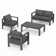 Arnhildur 4 - Person Patio Conversation Sets with Cushions