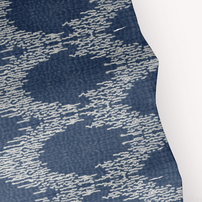 Lassiter Geometric Shower Curtain, Blue
