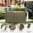 Grill Carts Outdoor Storage Cabinet With Wheels, Metal Outdoor Grill Table Kitchen Dining Table Cooking Prep BBQ Table For Patio, Kitchen Island, Home Party, Bar-1145743877