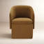 Chaise de salle à manger rembourrée avec roulettes Temara-109920688