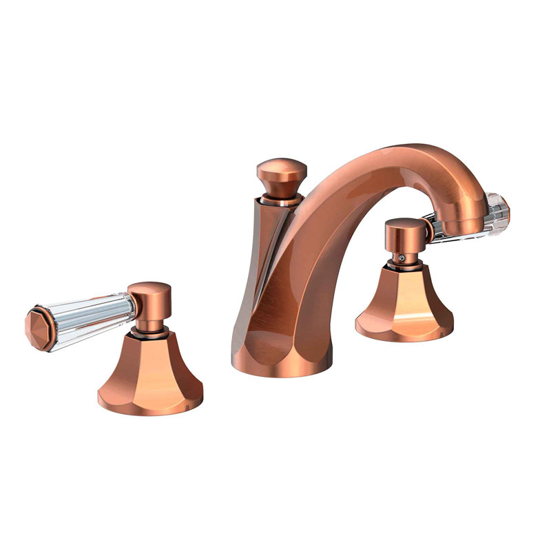 Metropole Widespread Bathroom Faucet with Drain Asssembly, Antique Copper