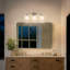 Luminaire de salle de bain 3 lumières à intensité variable avec abat-jour en verre laiteux-430878156-430878155