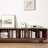 Open style simple solid wood TV cabinet