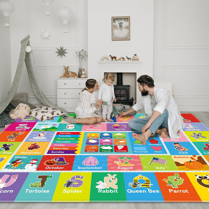 Tapis pour la petite enfance, Rectangle 4 pi 11 po x 6 pi 7 po