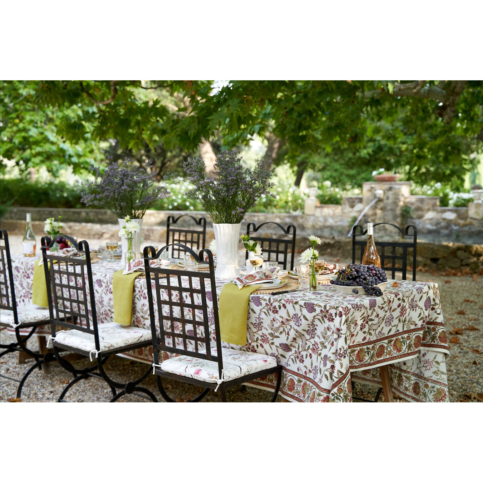 Marlowe 142" Cotton Tablecloth, 128" L x 71" W