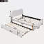 Lit plateforme tapissier avec pieds et gigogne en bois-1585948945-1585948950