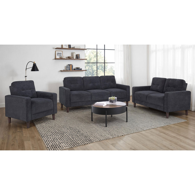 Ensemble de canapés 3 pièces Bowen II, Gris, 3 Pieces: Sofa, Chair, Loveseat