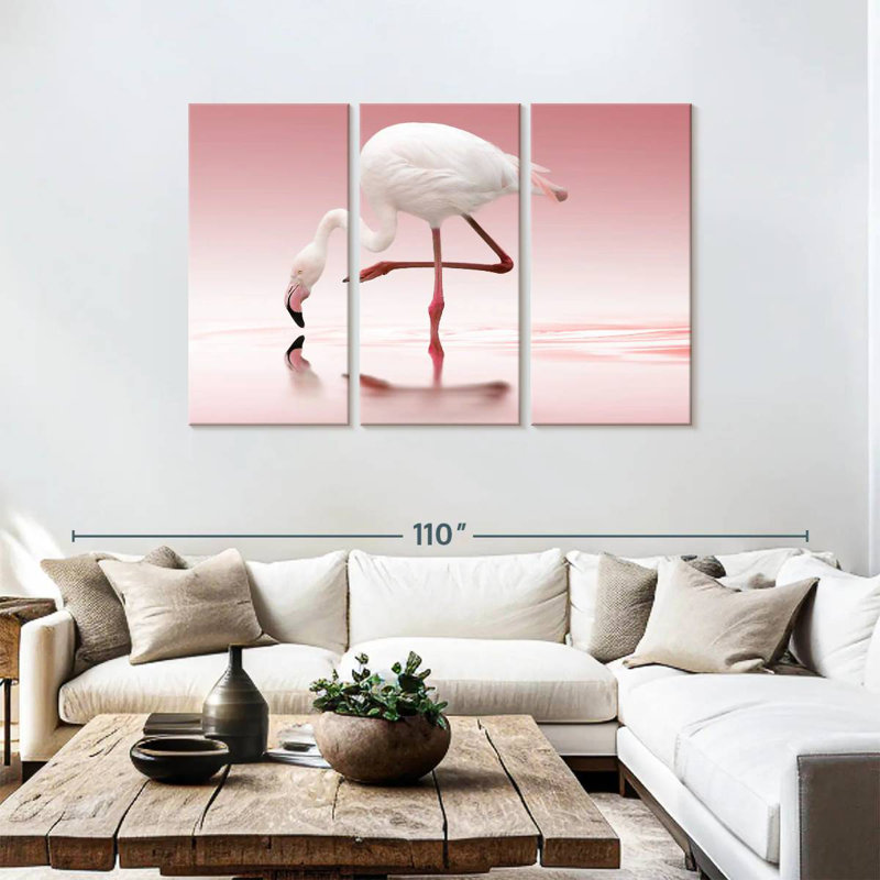 Brampt Bent Flamingo, 48" H x 74" W